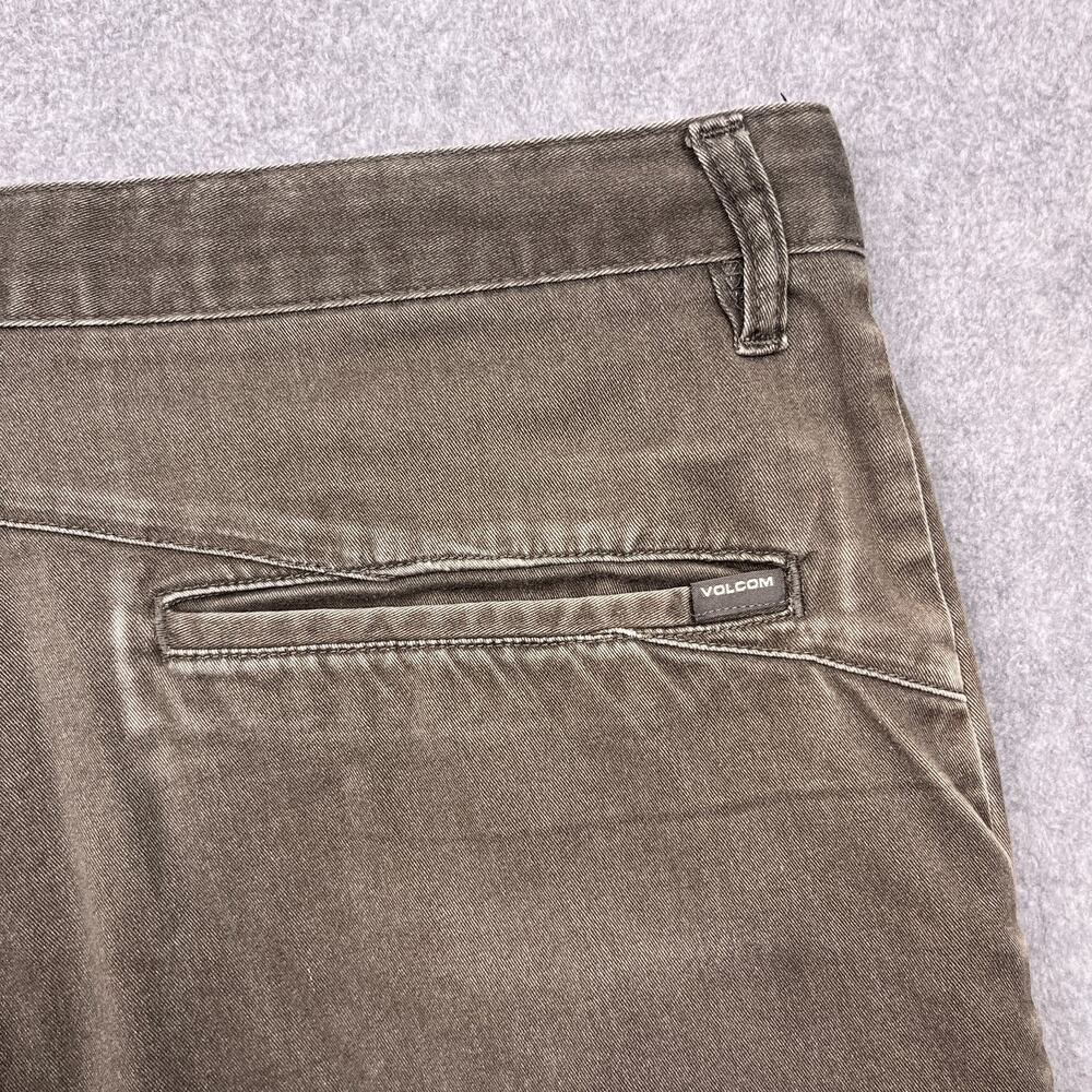 volcom corpo class chino shorts mens 36 gray flat front - Picture 7 of 13